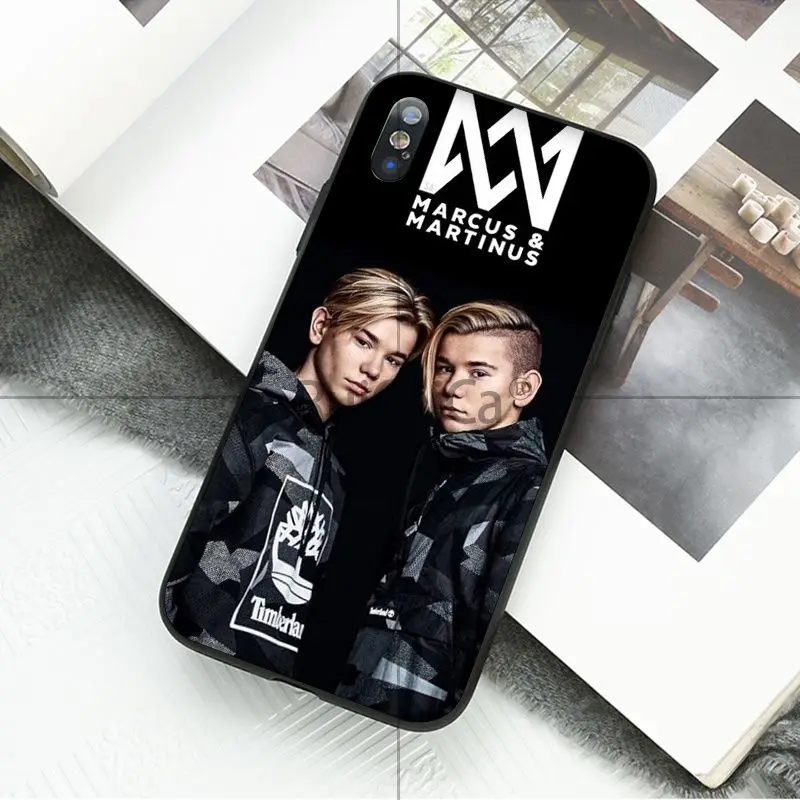 Ruicaica Marcus &amp Martinus M черный мягкий силиконовый чехол из ТПУ для iPhone X XS MAX 6 6s 7 7plus 8 8Plus 5