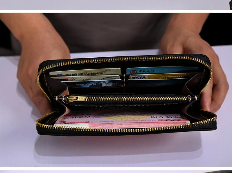 Китайский Бог богатства бумажники сумки кошельки мужской длинный клатч