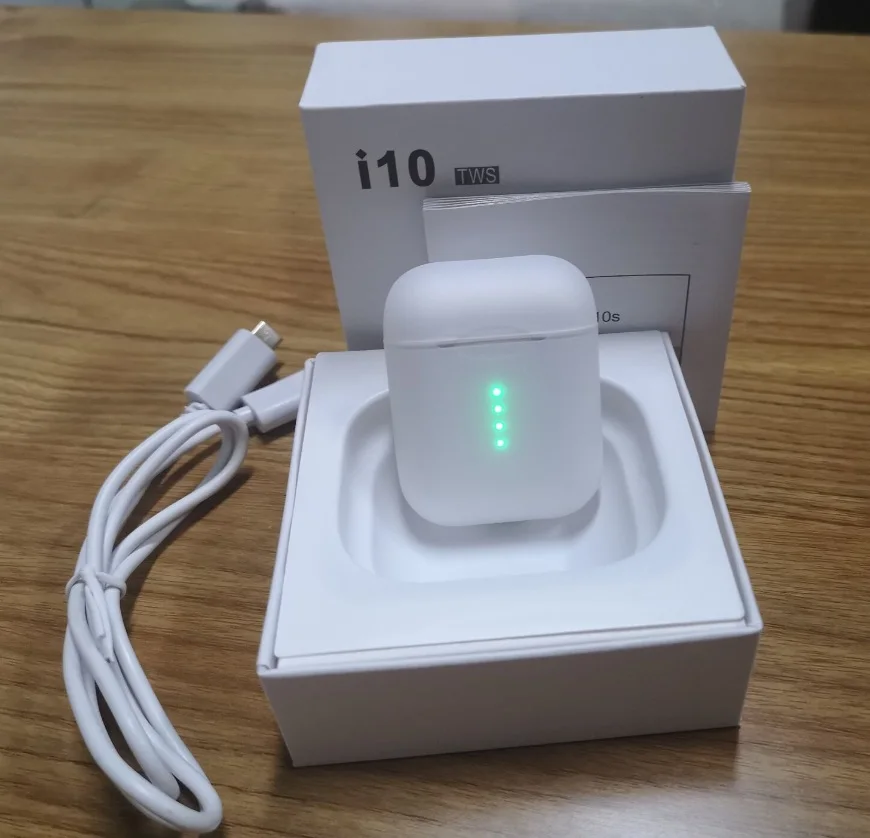 i10 tws I10 tws i10s tws Беспроводная зарядка Поддержка bluetooth наушники гарнитура Супер Бас Звук PK I100 I80 - Цвет: i10 tws
