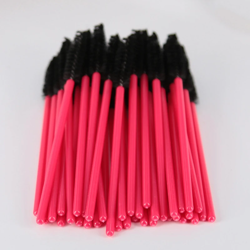 500 шт. кистей для макияжа из синтетического волокна одноразовые щеточки с тушью