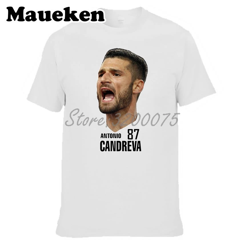 Мужская итальянская футболка 87 Antonio Candreva Head portrait футболки с коротким рукавом