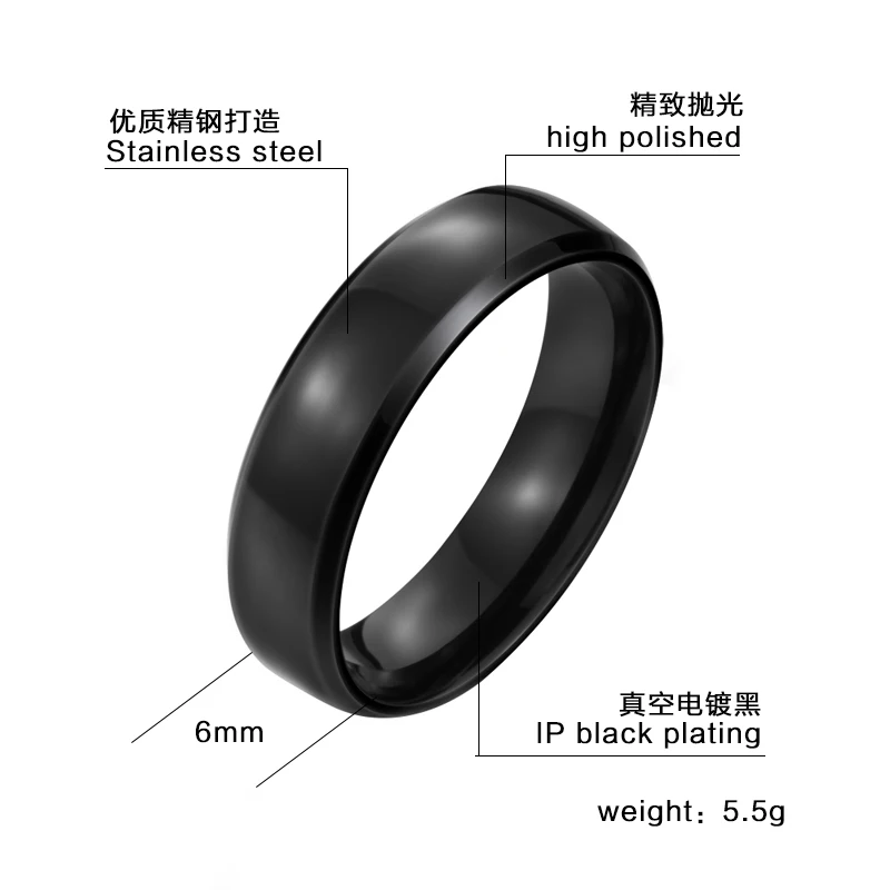 Top Quality 2018 Men's New Brand Unique Stainless Steel Simple Ring Shine three Color WR-R073 | Украшения и аксессуары