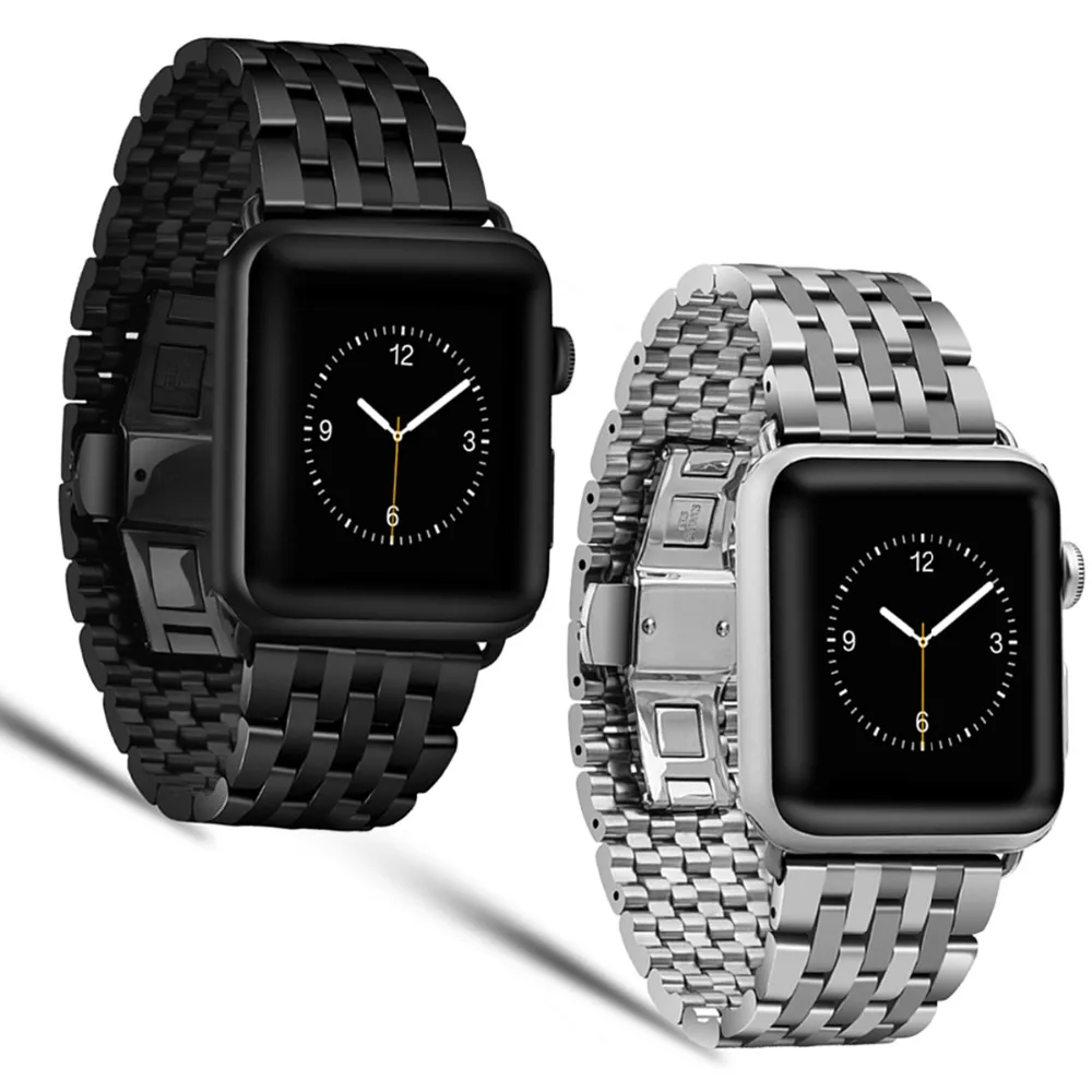 HOCO Металлический ремешок с пряжкой в виде бабочки для Apple Watch Series 5 4 3 2 1