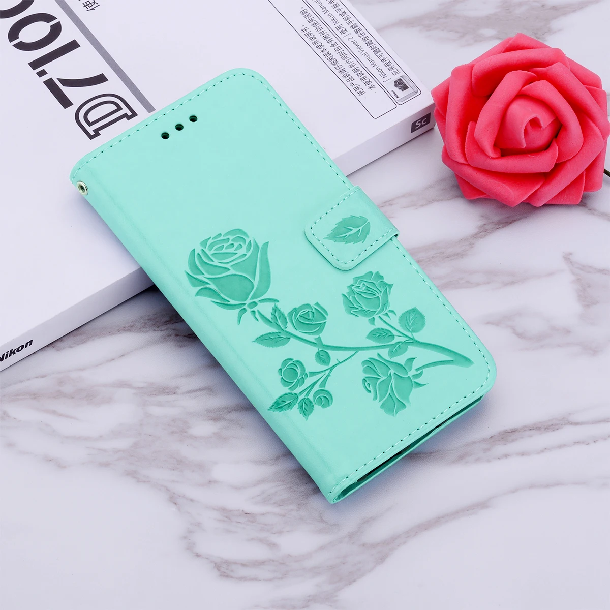 Кожаный чехол-книжка для Huawei Y5II Y5 II компактный чехол-бумажник Honor 5A 5 0 дюйма с