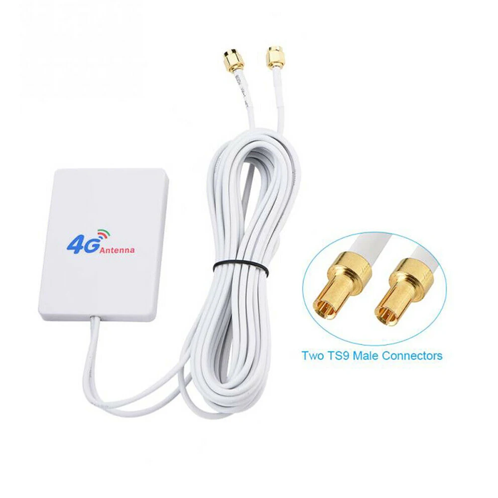 TS9 connector 4G/3g антенный усилитель сигнала Wi-Fi LTE 28dBi маршрутизатор SMA/TS9/CRC9 антенна Мобильная широкополосная сетевая антенна - Цвет: TS9 connector