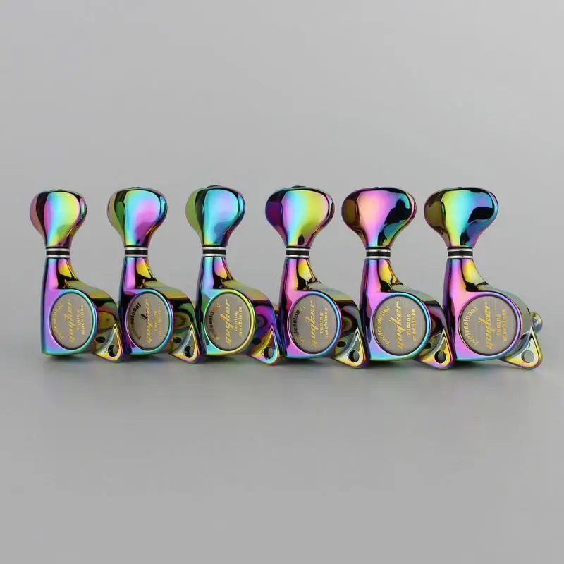 

GUYKER 6R Chameleon Rainbow Tuners Electric Guitar Machine Heads Tuners