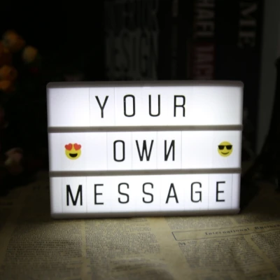 Световая коробка для кинотеатра с 90 буквами и светодиодной подсветкой размер A6 (90