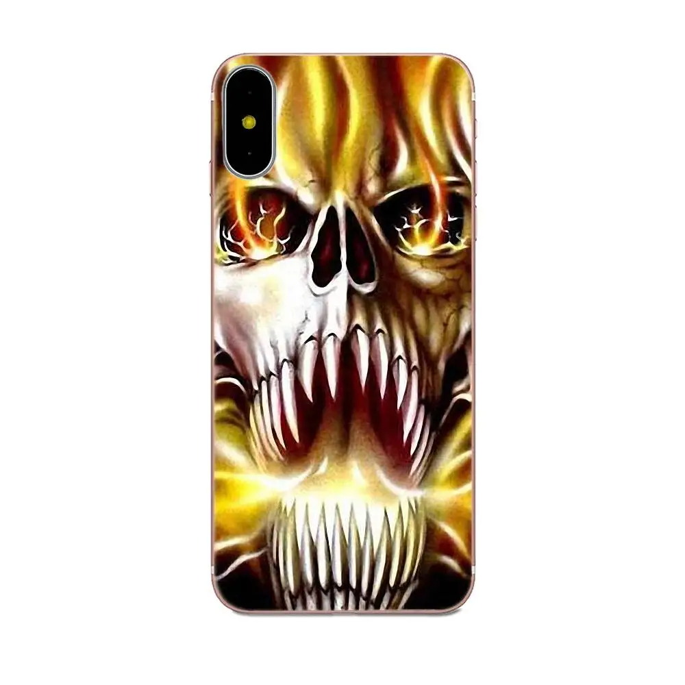 TPU Protector Flower Skull Lady Man Painted For Samsung Galaxy Note 5 8 9 S3 S4 S5 S6 S7 S8 S9 S10 mini Edge Plus Lite | Мобильные