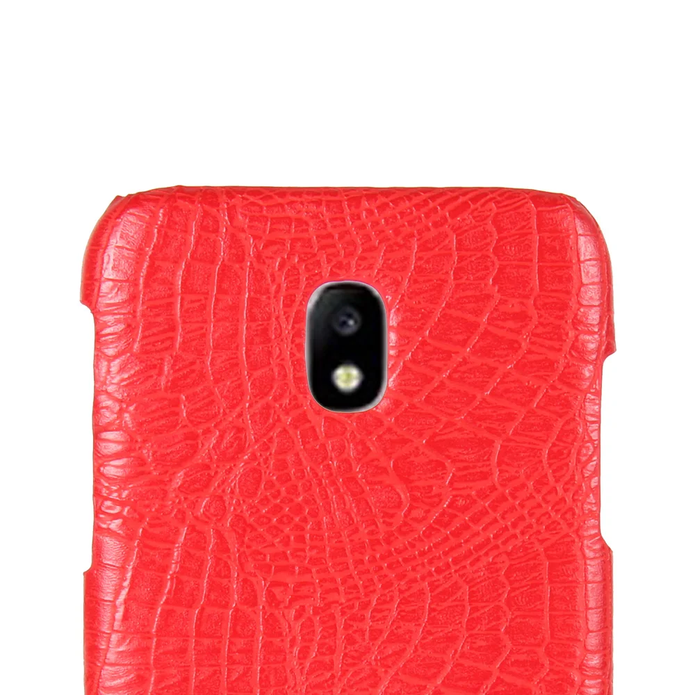For Samsung Galaxy J3 2017 SM-J330F/DS Case Retro Crocodile Skin Cover SM-J330FN J330F Phone Bag | Мобильные телефоны и