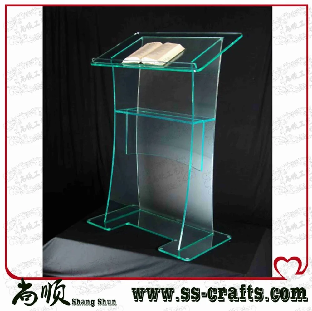 

Free Shipping Simple Elegant Acrylic Podium Pulpit Lectern