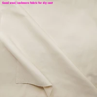 good quality wide 145cm off white wool fabric thick double side wool fabric ladys coatl fabric diy sewing winter coat dress