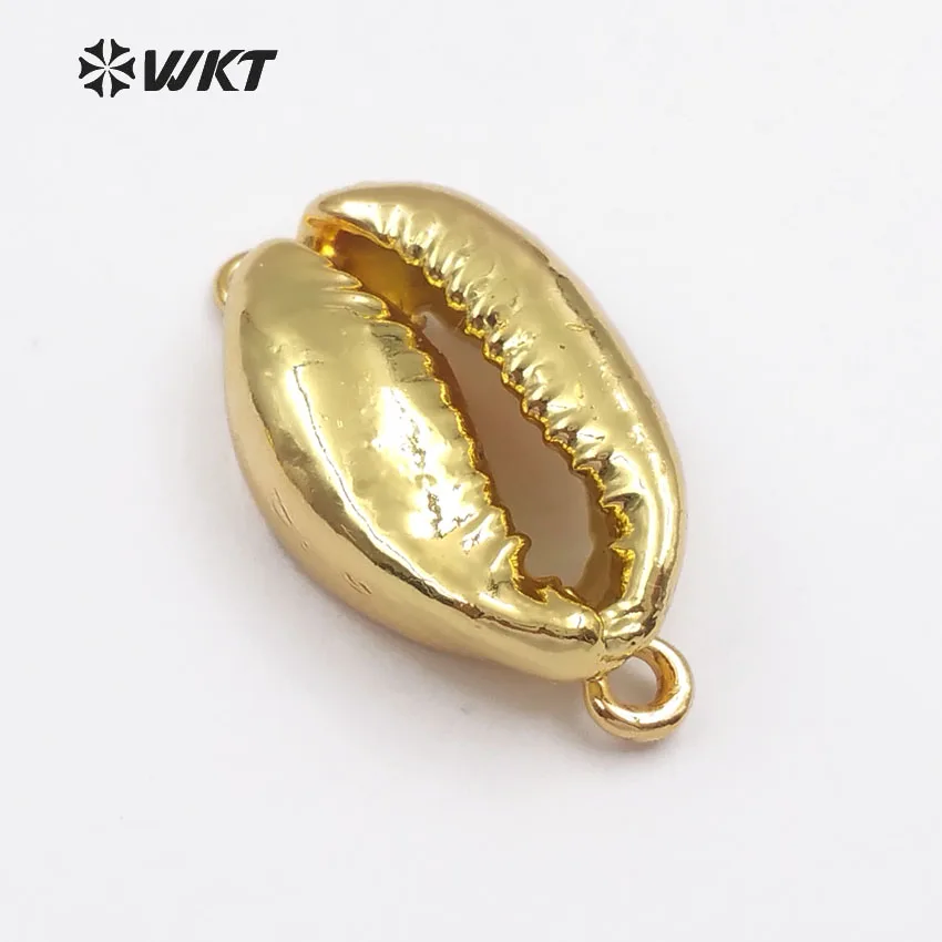 Модная женская! Подвеска в виде ракушки горячая Распродажа Cowrie с золотым