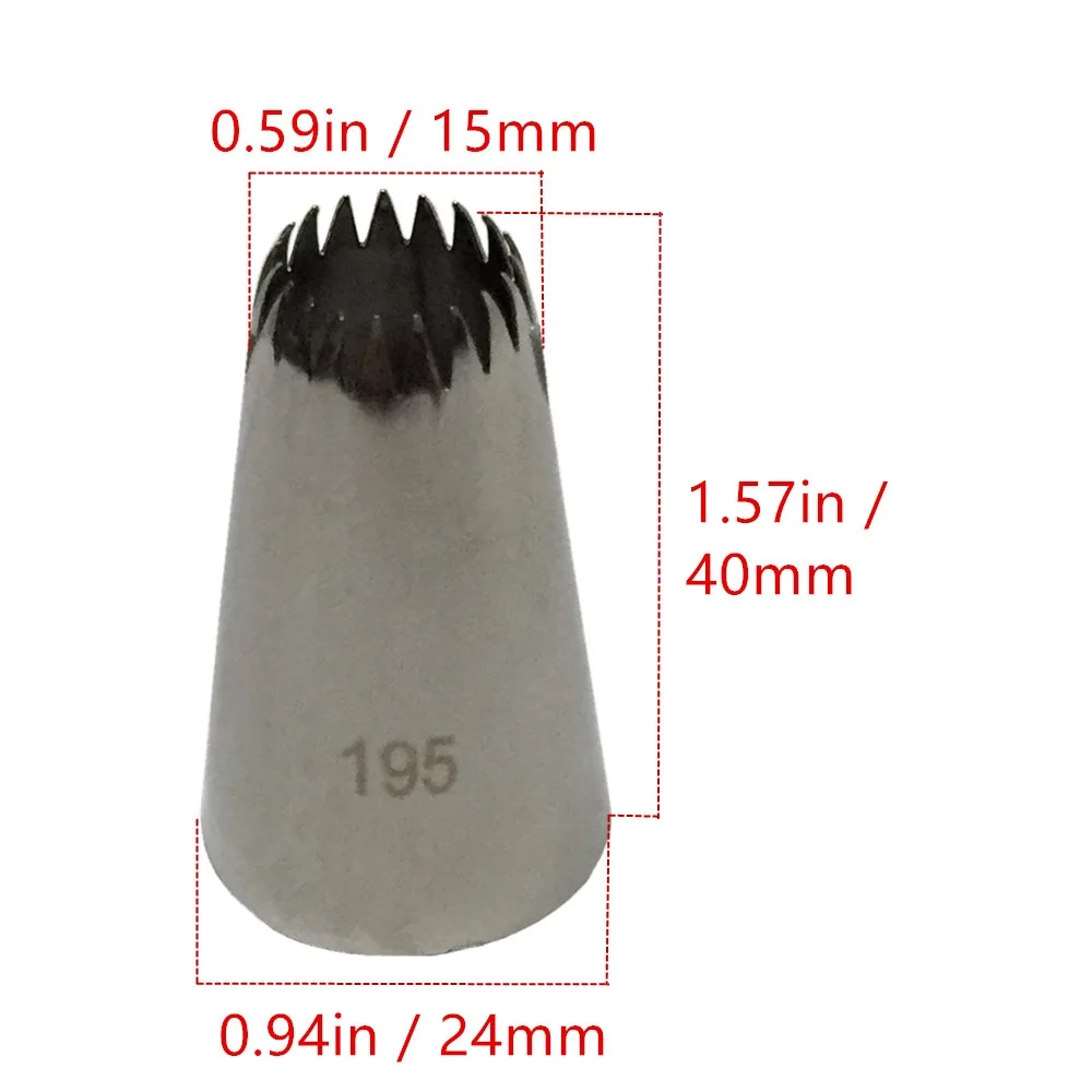 1 piece 1G / 853 195 Cream Cake Icing Piping Russian Nozzles Pastry Tips Fondant Decorating Tip cake making Baking Tools | Дом и сад
