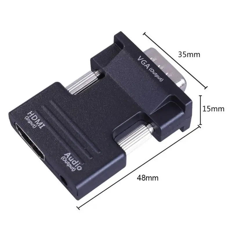 1080 P адаптер hdmi vga цифровые аналоговые аудио и видео конвертер кабель для ТВ