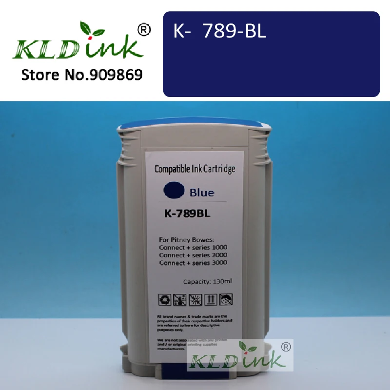 Совместимый чернильный картридж 789 BL для Pitney Bowes Connect + 1000 Series 2000 3000 Series|ink