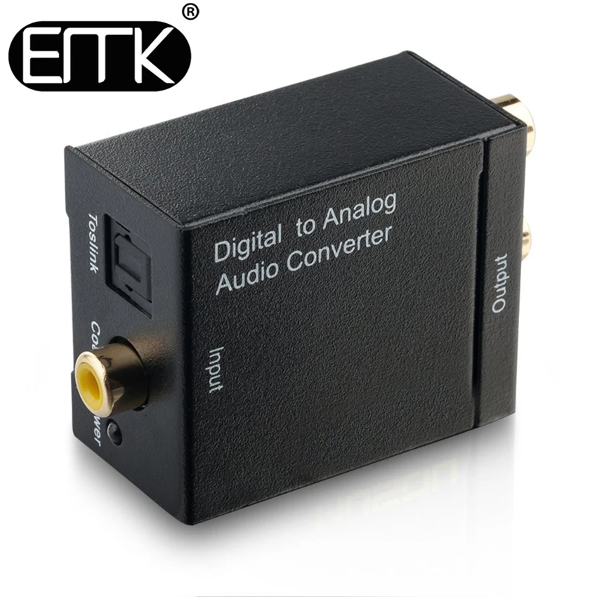 Цифро-аналоговый аудио конвертер адаптер цифровой оптический Волокно