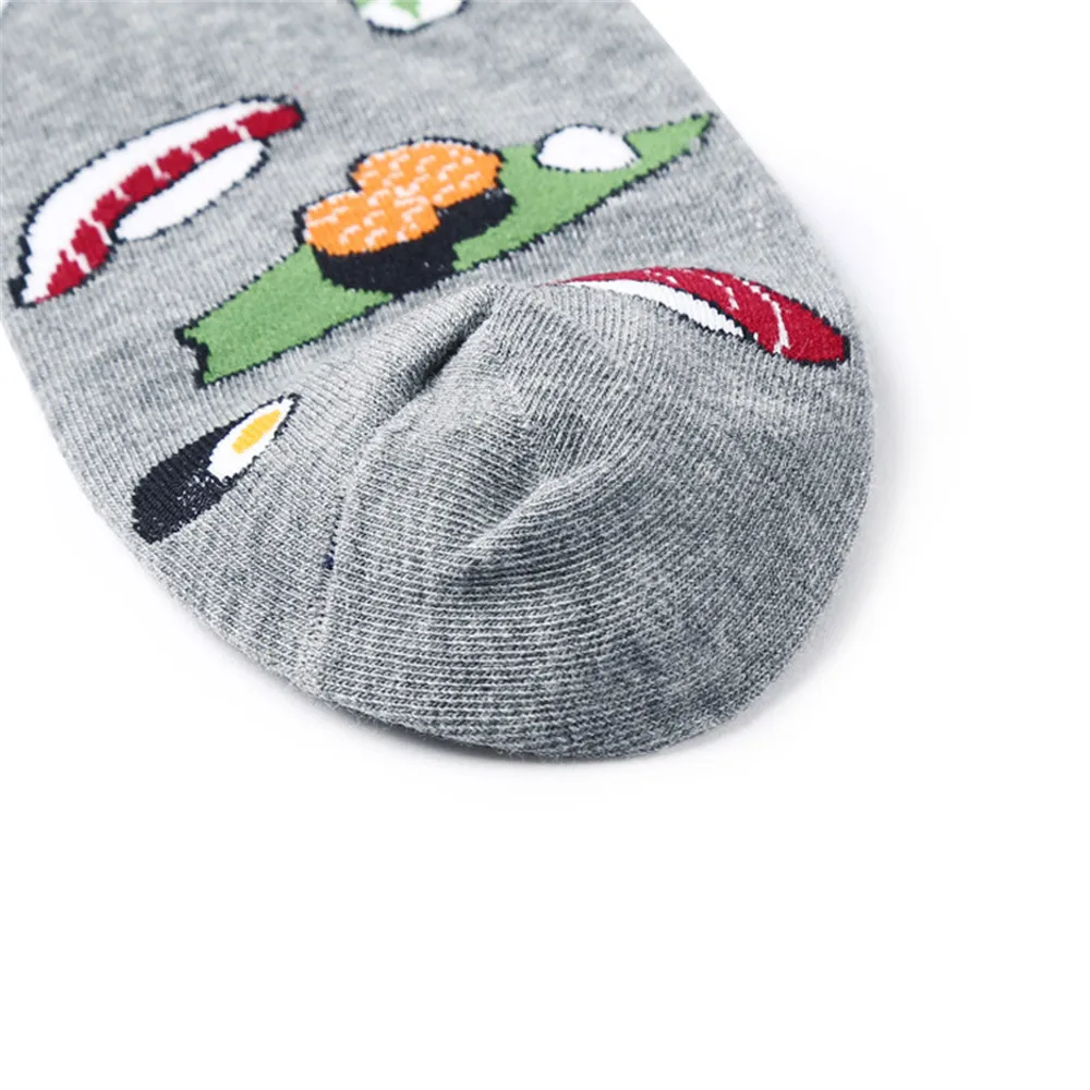 Корейский стиль Творческий Еда суши Новинка кроссовки носки мультфильм печати Art