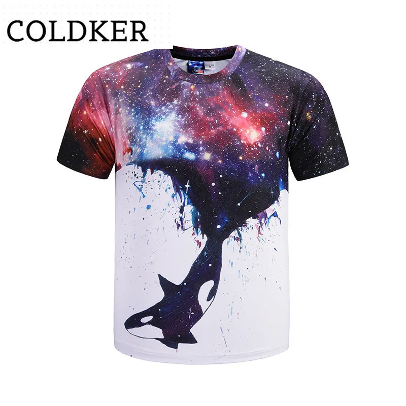 

Рубашка COLDKER мужская с цифровым 3d принтом, Повседневная Уличная одежда, топ с коротким рукавом, лето