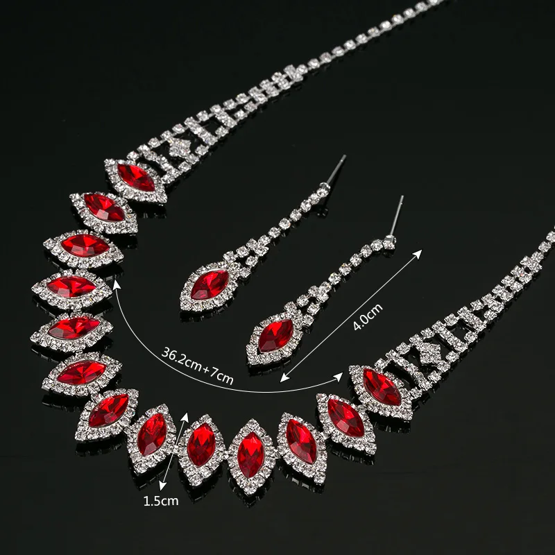 Комплект из колье и серёг с австрийским кристаллом|jewelry sets|set jewelrycrystal earrings necklace |