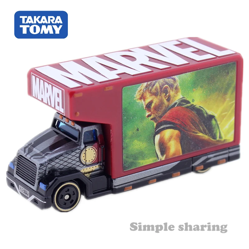 Takara Tomy Tomica Marvel TUNE AD Mov 2 0 набор моделей грузовиков Тор литая машина смешные детские