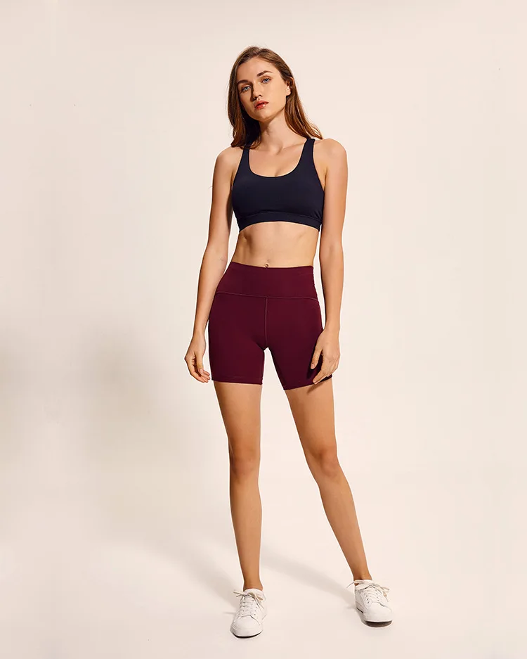 NWT спортивные шорты для тренировок и бега с карманом на молнии сзади, эластичные спортивные шорты для йоги