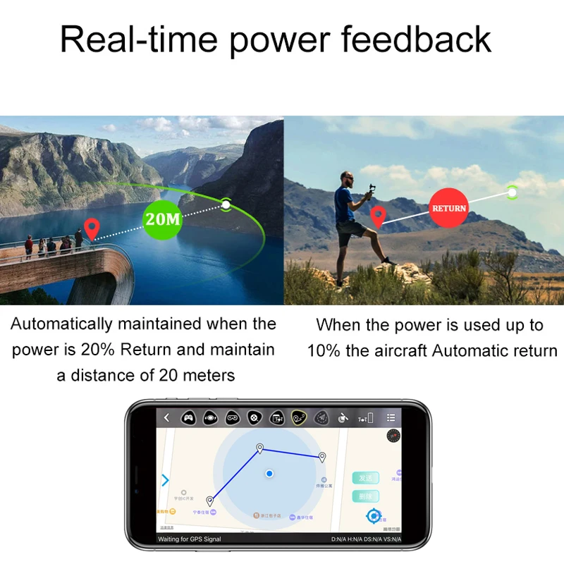 S20 FPV gps Дрон с HD 1080p Wifi камерой Квадрокоптер парящий 5 Мп складной RC Квадрокоптеры вертолет сумка для хранения игрушек для мальчика
