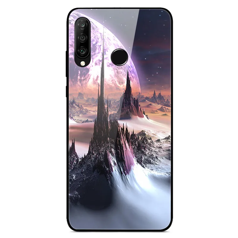 8 Для huawei P30 Lite, чехол, стекло, задняя крышка, жесткий чехол для телефона s, для huawei P30 Lite, чехол, бампер, закаленное, Honor 9X Pro Y9 Prime - Цвет: 8