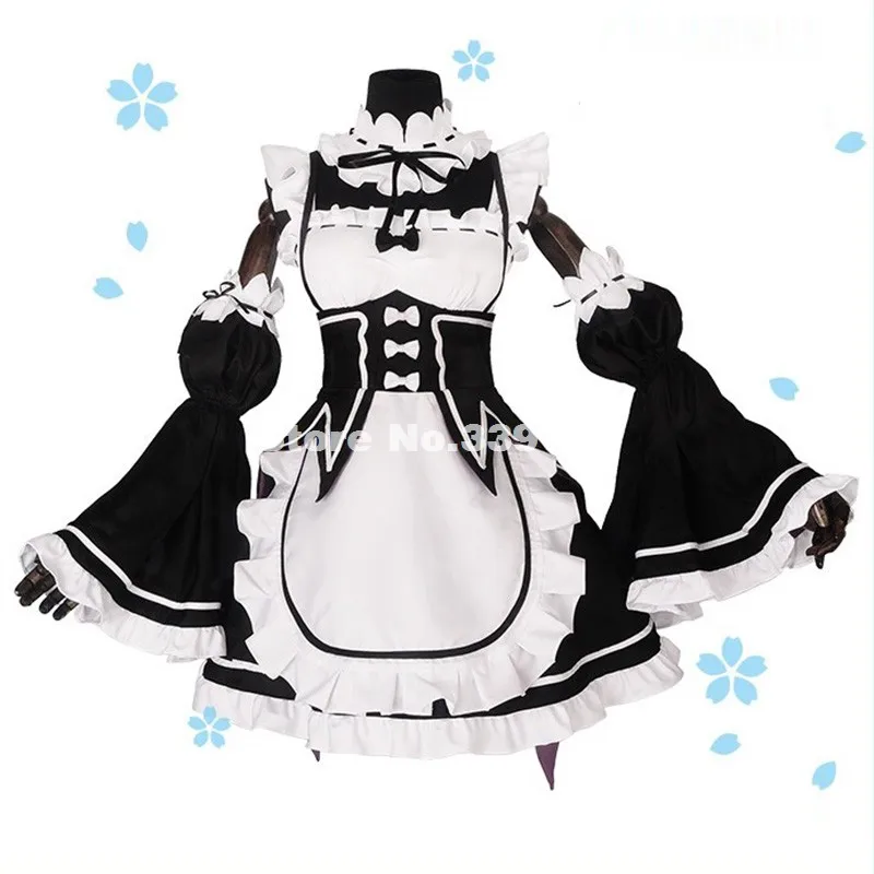 Ram/Rem Косплэй Re:zero Kara Hajimeru Isekai Seikatsu Re жизнь в другом мире Kawaii сестры костюм