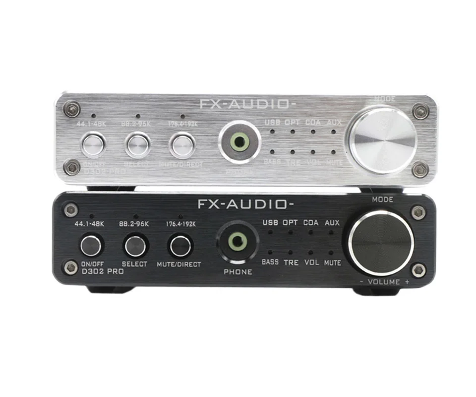 Портативный усилитель для наушников аудио FX D302PRO Hifi Цифровой мощный стереоусилитель 20Wx2 USB коаксиальный Оптический AUX мини-усилитель