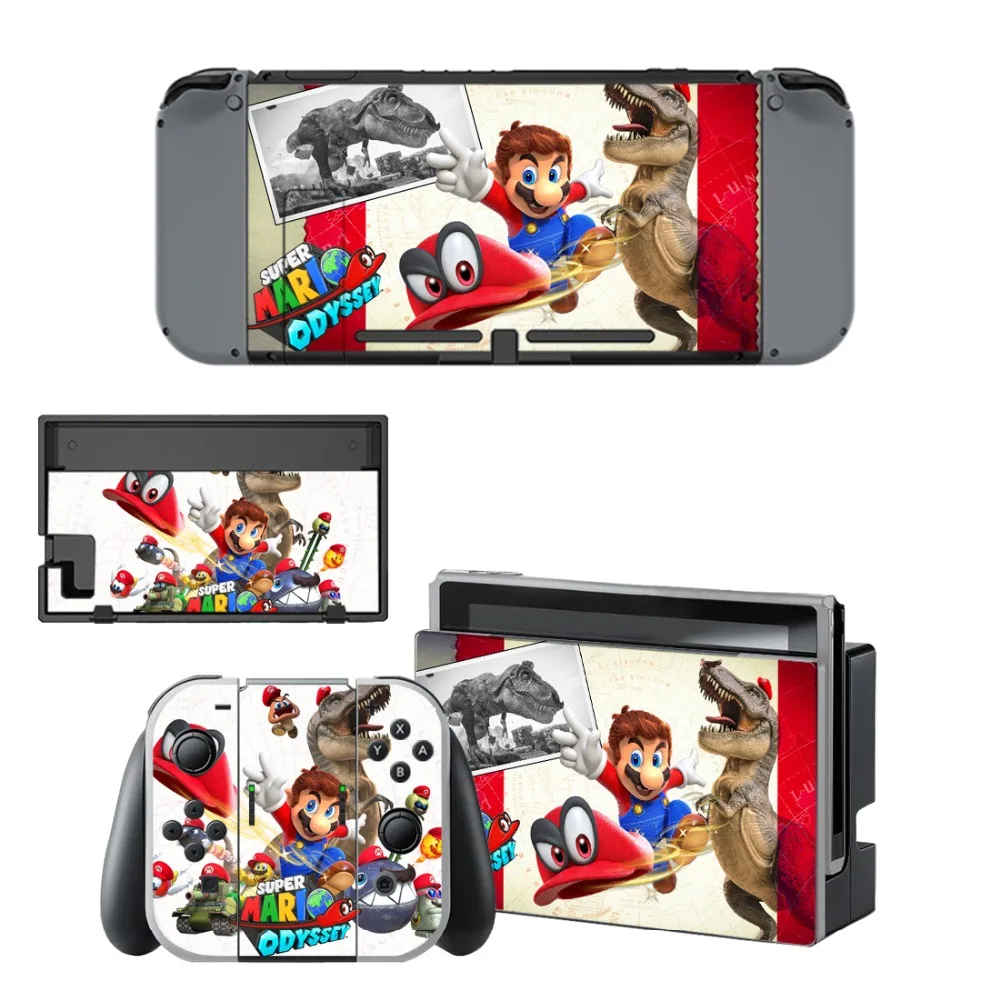 Виниловая наклейка на кожу Супер Марио Одиссея s для Nintendo скины Switch консоли NS
