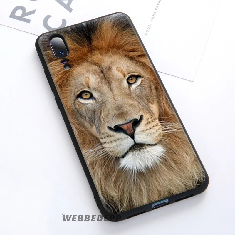 Мягкий чехол WEBBEDEPP Lion Alpha Male Cub для Huawei P30 P20 Pro P10 P9 Lite 2017 P Smart 2019 и Nova 3 3i Y9 |
