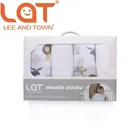 Муслиновая пеленка для новорожденных, 100% хлопок, 4 шт.лот, мягкое одеяло, пеленки для новорожденных