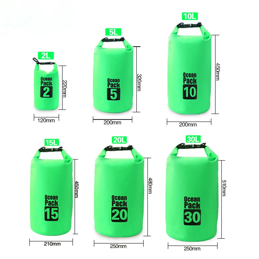 Горячая Распродажа 2L-30L водонепроницаемые сумки для хранения сухих мешков сумка для каноэ каяк Рафтинг Спорт на открытом воздухе плавательные сумки дорожный набор рюкзак
