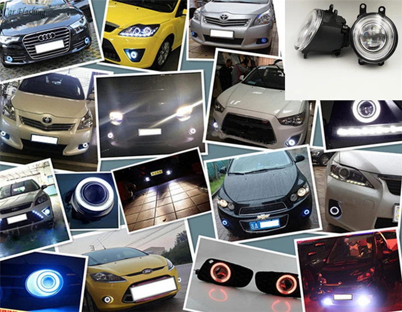 Автомобильная проблесковая 2 шт. светодиодный Ангельские глазки туман