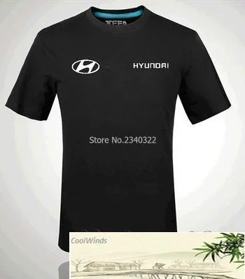 4s магазин комбинезоны с коротким рукавом Hyundai футболка по индивидуальному заказу