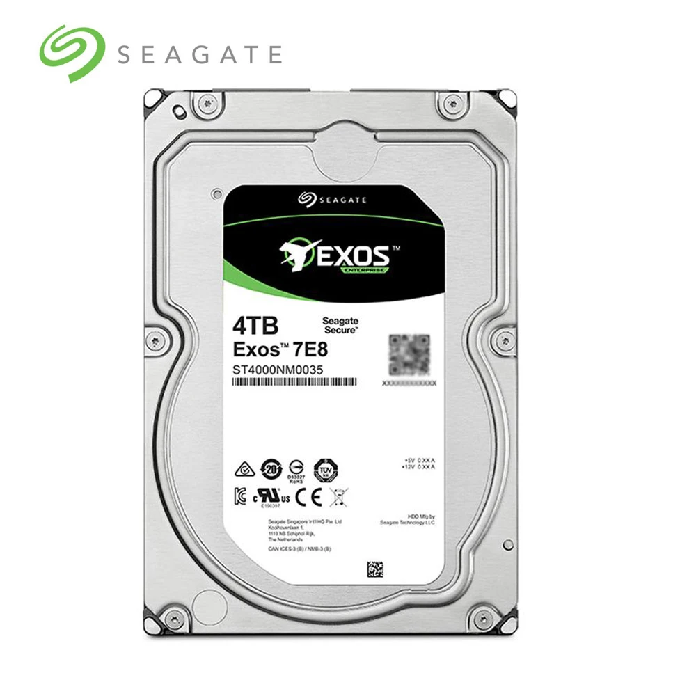 Seagate Exos 7E8 4 ТБ корпоративный жесткий диск 128 м SATA 6 ГБ/сек. HDD Настольный ПК 3 5 7200