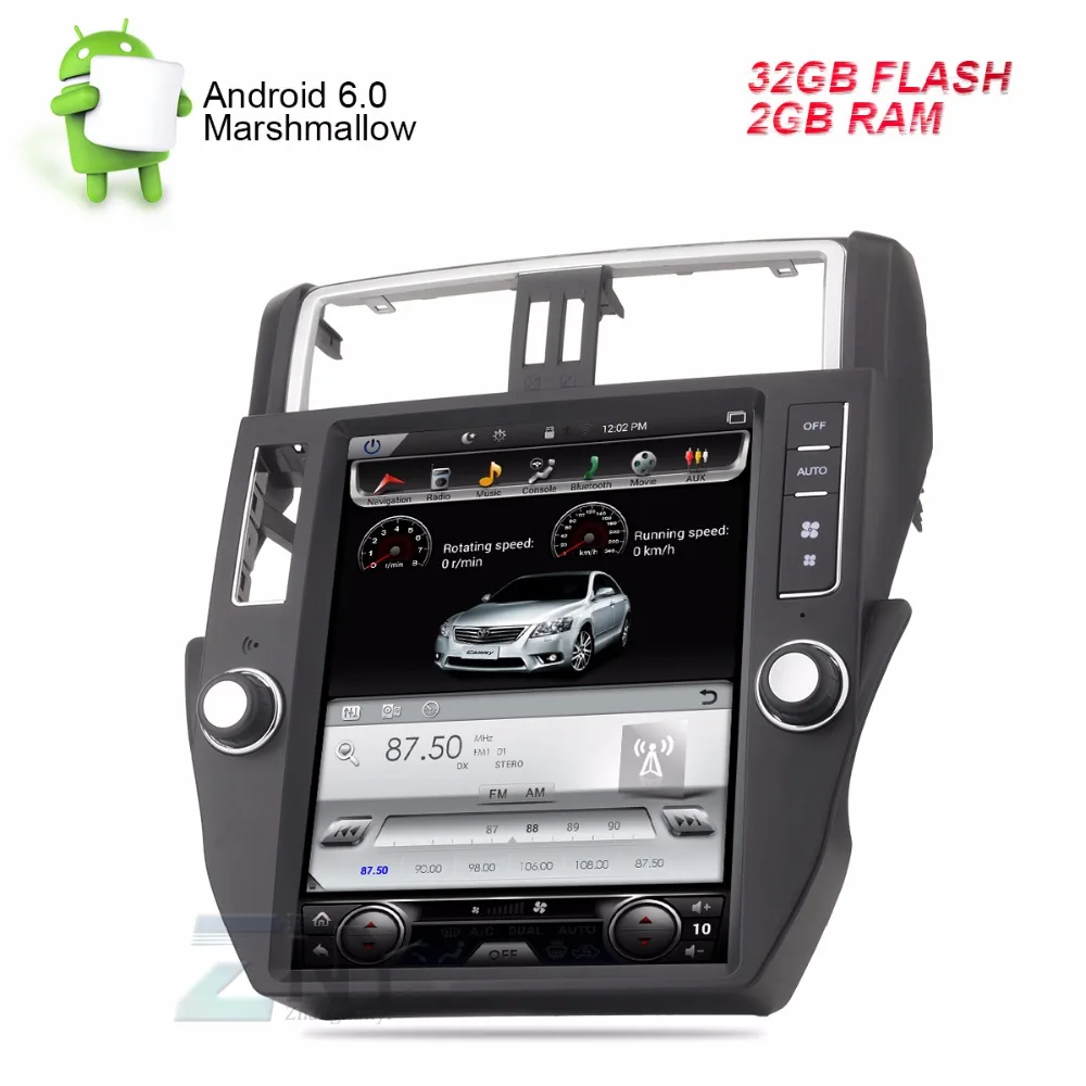 12.1 &quotAndroid 6.0 стерео для Toyota Land Cruiser Prado 2010 2011 2012 2013 авто Радио RDS GPS навигации