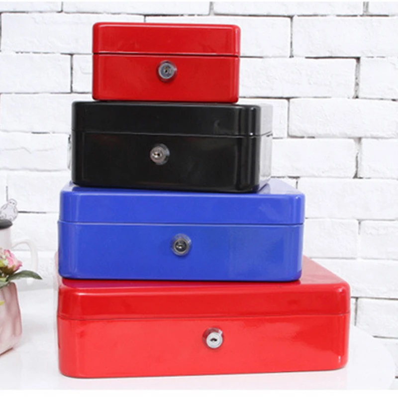 1 шт. домашний металлический Сейф коробка для хранения денег копилка ключей чехол