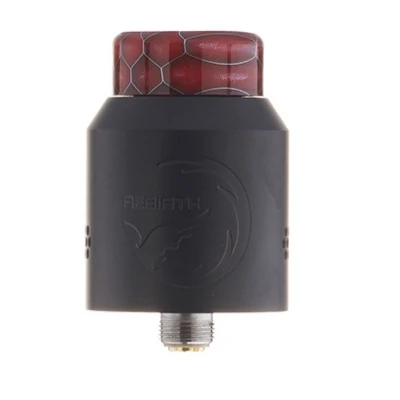 Электронная сигарета Hellvape Rebirth 24 мм RDA 810 Cobra капельный наконечник с одной катушкой для Squonkor Mod Vape Vaporizer VS Drop Dead - Цвет: Matte Black