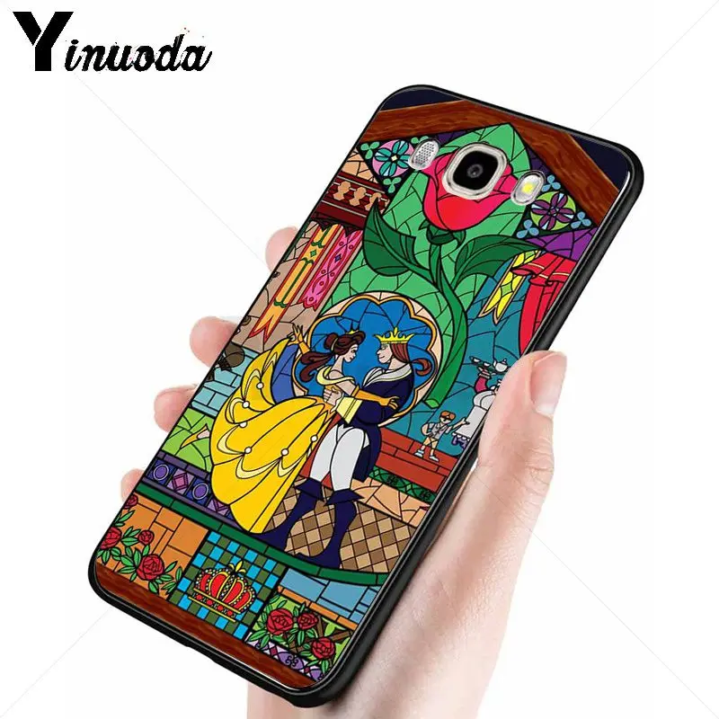 Yinuoda Beauty Beast Rose Princess художественный Принт мягкий силиконовый чехол для телефона