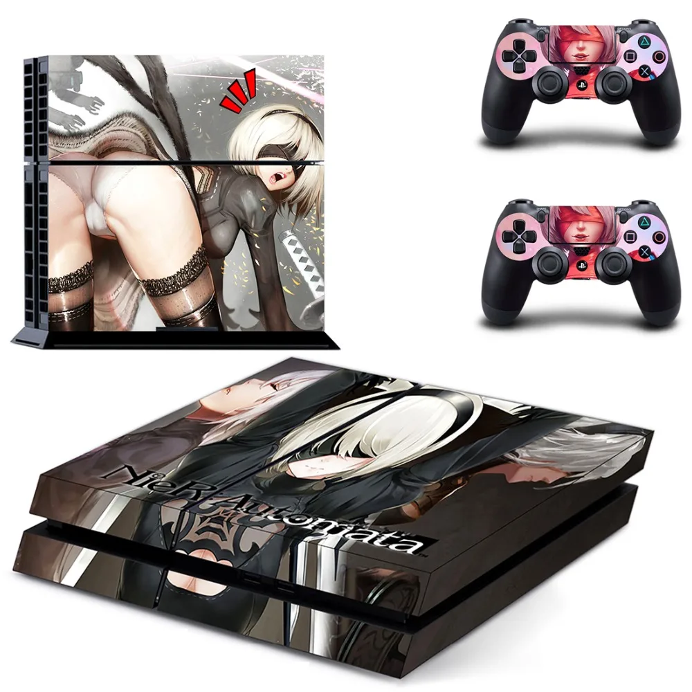 Игра NieR Automata PS4 кожи наклейка виниловая для sony Playstation 4 консоли и 2 контроллеров PS4 кожи Стикеры