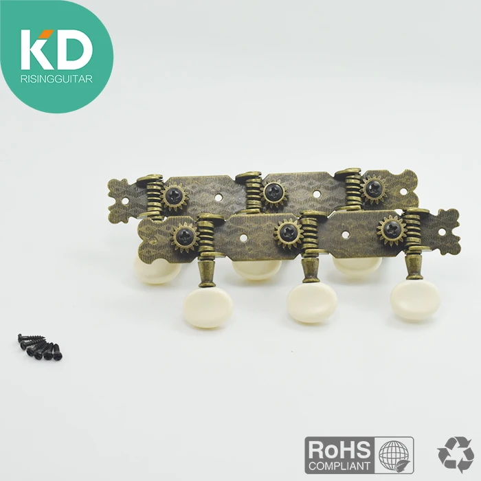 2 шт. в комплекте колышки для классической гитары под античную бронзу овальные