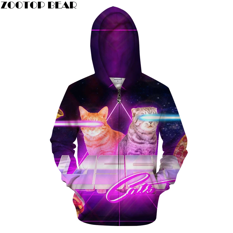 

Толстовки на молнии, кардиган с 3d капюшоном, мужские и женские свитшоты, модные спортивные костюмы, повседневные куртки, новинка, уличная од...