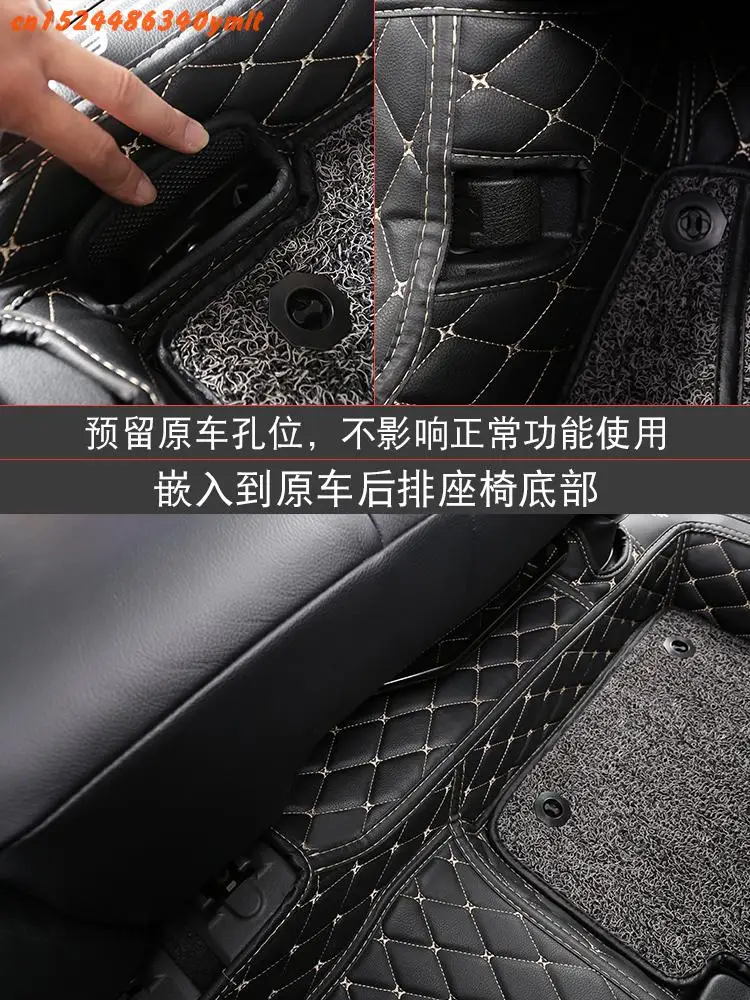 Высококачественные кожаные 3D автомобильные коврики роскошные Коврики для Mitsubishi