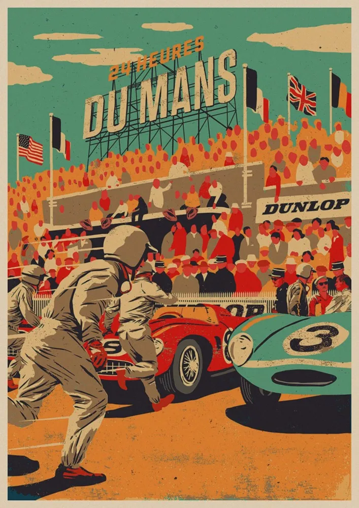 Новинка 1977 Zolder F1 Grand Prix Of Belgium плакат супер гоночный автомобиль ретро автомобиль Monaco дорожные плакаты и принты домашний Декор стены