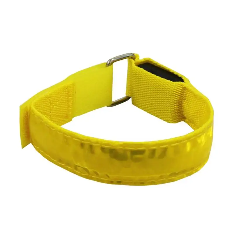 6 Colors Night Running Arm Lamp Outdoor Sports Safety Jogging Riding LED Arm Leg Reflective Warning Wristband Lamp Beauty New - Цвет: a