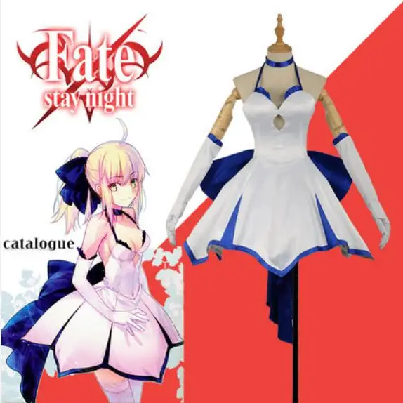 

Anime Fate/ZERO COSPLAY Saber Halloween Party Harajuku style Costumes Free shipping Full set