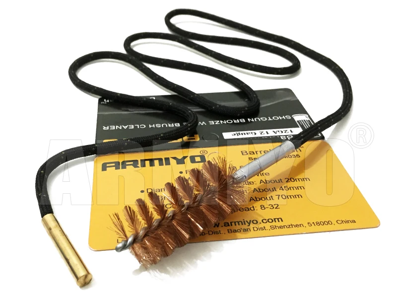Armiyo. 30Cal 7,62 мм Охотничья винтовка очиститель пистолет баррель щетка цельный отверстие чистящий комплект подходит к АК резьбе 8-32