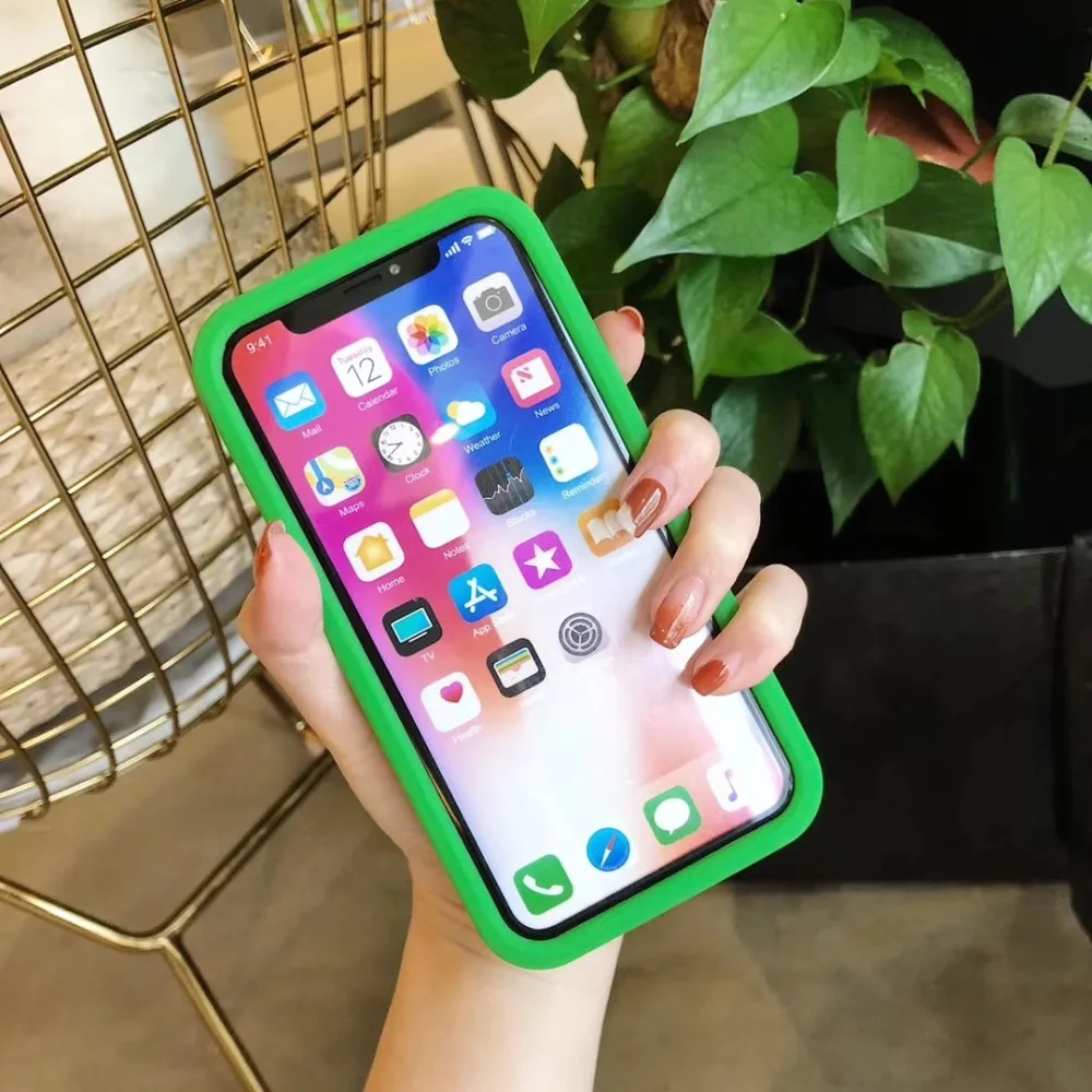 Marchcover 3D супер зеленый дикий динозавр силиконовый чехол Funda для iPone 11 PRO X XS MAX XR 8 7 6 6s