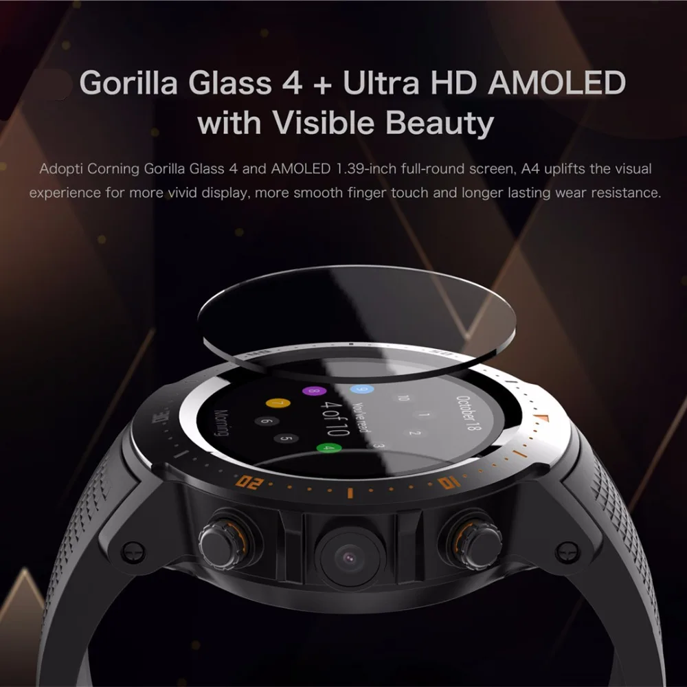 2019 водонепроницаемый смарт часы A4 PK LEM7 lEM8 Android 7 1 LTE 4G Bluetooth Smartwatch сердечного ритма